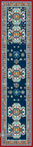 SILK SCARF WITH ARMENIAN ORNAMENT / LONG 003 / FREE DELIVERY