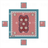 ARMENIAN SQUARE TABLE RUNNER WITH 4 PLACEMATS / 003